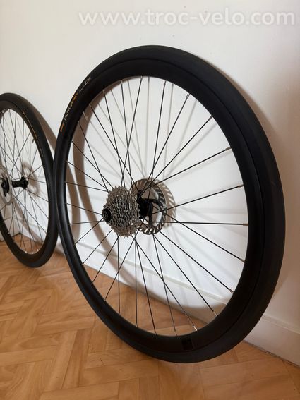 Paire de roues Shimano RS171 + Cassette Ultegra 12V + Disques + Pneus – État neuf - 3