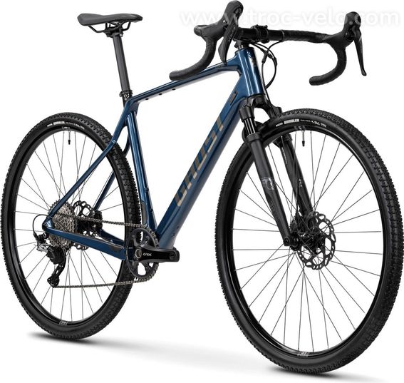 Velo De Gravel Ghost Asket Cf Full Party  Shimano Grx 12v  700 Mm Bleu 2025 T S 161 171cm   Produit Reconditionne - 2