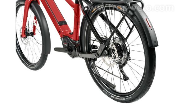 VTC électrique WINORA iRide Pure X10 Rouge 400 Wh Rouge – Taille L – 2024 - 3