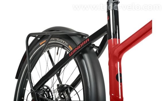VTC électrique WINORA iRide Pure X10 Rouge 400 Wh Rouge – Taille L – 2024 - 6