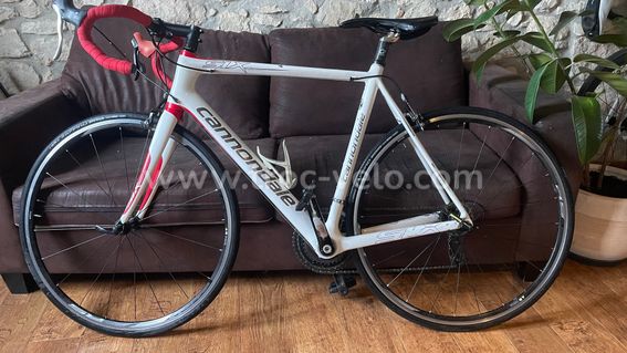 Vélo De Course Cannondale SIX 13 - Carbone/Alu - Taille 56 - Blanc - Très Bon État