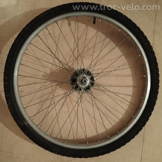 Roue arrière vtt 26p vintage Rigida aluminium 559x20 + roue-libre Simplex 7v en Bé - 3