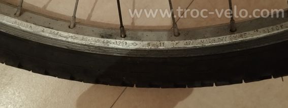 Roue arrière vtt 26p vintage Rigida aluminium 559x20 + roue-libre Simplex 7v en Bé - 5