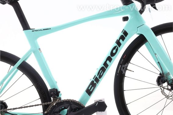 Produit Reconditionne    Bianchi Specialissima Di2 12v    Bleu   Velo De Route   Tres Bon Etat - 2