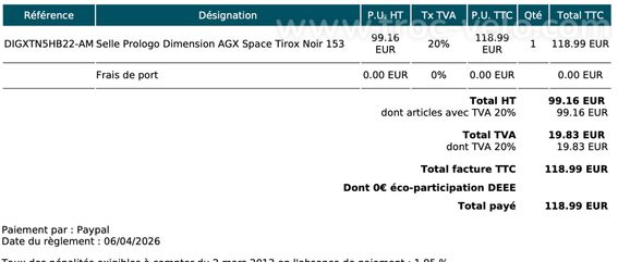 Selle Prologo Dimension AGX Space Tirox Noir 153 - 7