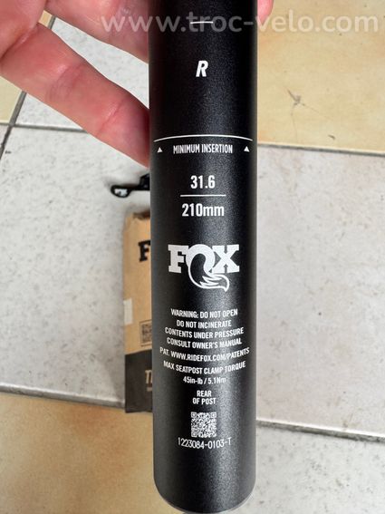 Tige de selle Fox Factory Neuve  - 4