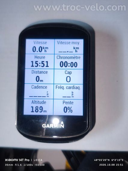 Garmin Edge 530 + Capteurs vitesse/cadence + Ceinture cardio + Support déporté + Boîte - 4