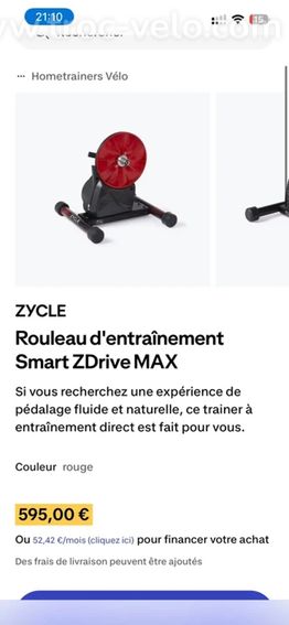 Home-trainer Zycle smart Zdrive Max - 4