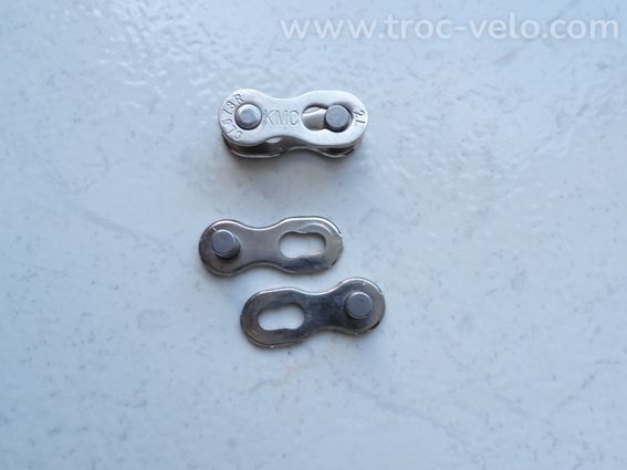 Attaches maillons rapides chaînes KMC 6/7/8V neuves (x2 attaches) - 7