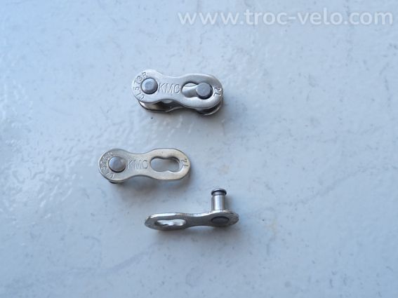 Attaches maillons rapides chaînes KMC 6/7/8V neuves (x2 attaches) - 8