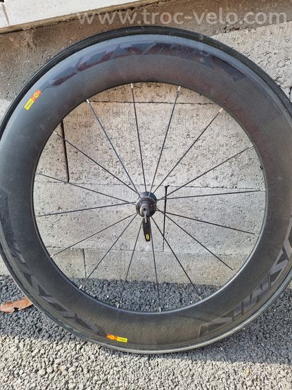 Paire roues MAVIC Carbone Cosmic SSC 80 10V Shimano Boyaux - 2