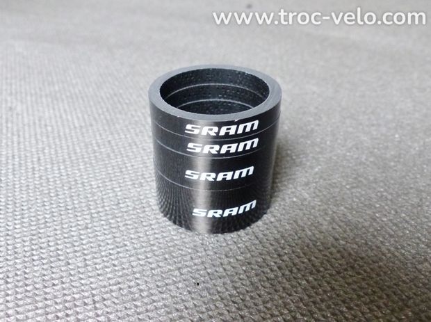 Entretoises de direction SRAM Carbone 1”1/8 5/10/15mm Spacers - 2