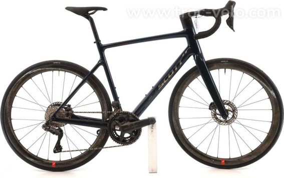 Produit Reconditionne Scott Addict 20 Di2 12v Bleu Velo De Route Tres Bon Etat