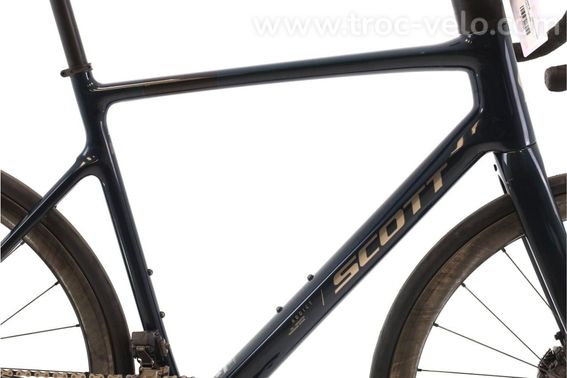 Produit Reconditionne Scott Addict 20 Di2 12v Bleu Velo De Route Tres Bon Etat - 2