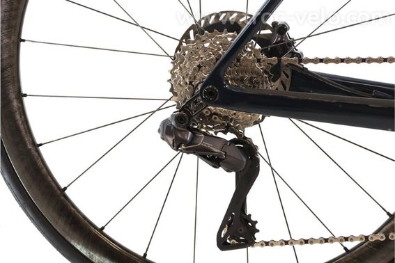 Produit Reconditionne Scott Addict 20 Di2 12v Bleu Velo De Route Tres Bon Etat - 3