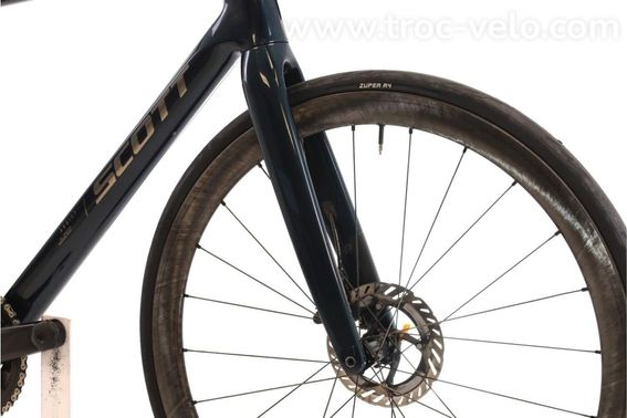 Produit Reconditionne Scott Addict 20 Di2 12v Bleu Velo De Route Tres Bon Etat - 5