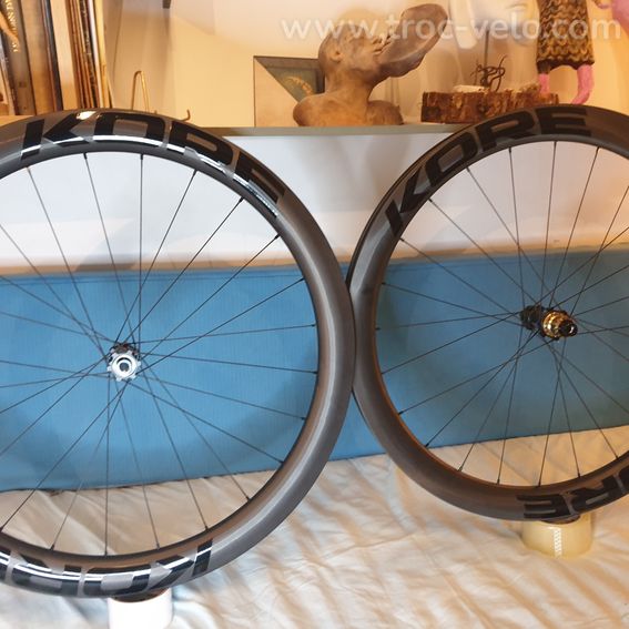 Paire carbone GRAVEL KORE TITAN 50mm 1380g 🤩 pour shimano ou Sram XDR - 2