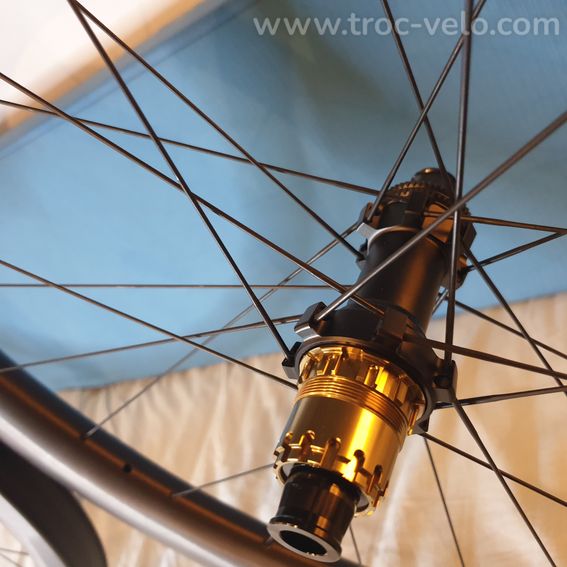 Paire carbone GRAVEL KORE TITAN 50mm 1380g 🤩 pour shimano ou Sram XDR - 4