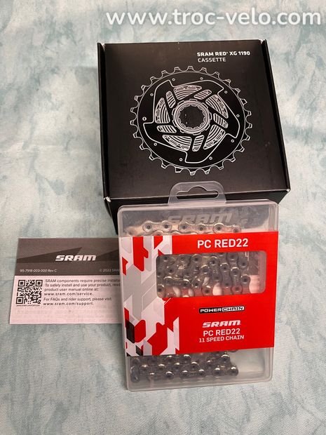 Lot cassette sram xg1190 + chaîne sram 22 - 1