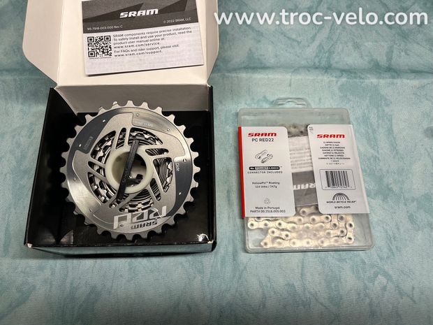 Lot cassette sram xg1190 + chaîne sram 22 - 2