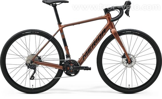 Vélo MERIDA eSilex 400 II1 silk bronze metal (blk)