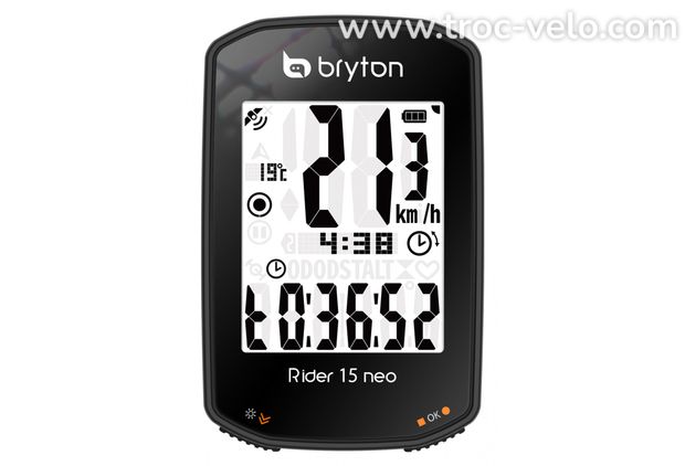 Compteur GPS BRYTON Rider 15 NEO - E* (*sans capteur) - 1