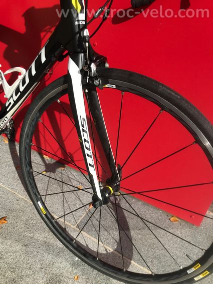 Scott CR1 Comp XL carbone – Mavic Ksyrium – transmission neuve – pédales TIME – Bicycode - 2