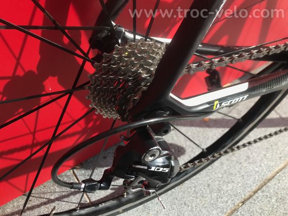 Scott CR1 Comp XL carbone – Mavic Ksyrium – transmission neuve – pédales TIME – Bicycode - 6