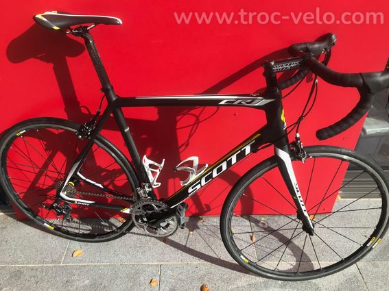 Scott CR1 Comp XL carbone – Mavic Ksyrium – transmission neuve – pédales TIME – Bicycode - 7