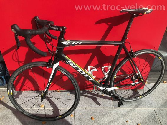 Scott CR1 Comp XL carbone – Mavic Ksyrium – transmission neuve – pédales TIME – Bicycode - 8