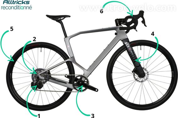 Velo Gravel Rondo Cf1 G2 Sram Rival Axs 12v T M 172 180cm   Produit Reconditionne - 3