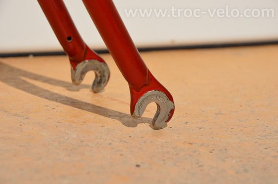 Cadre et fourche de vélo de course français Helyett Spéciale vintage en acier Reynolds 531 - 6