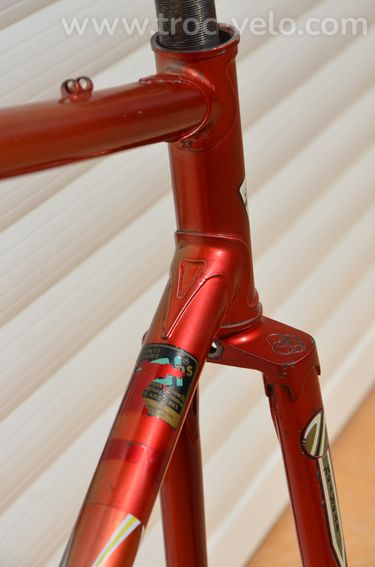 Cadre et fourche de vélo de course français Helyett Spéciale vintage en acier Reynolds 531 - 7