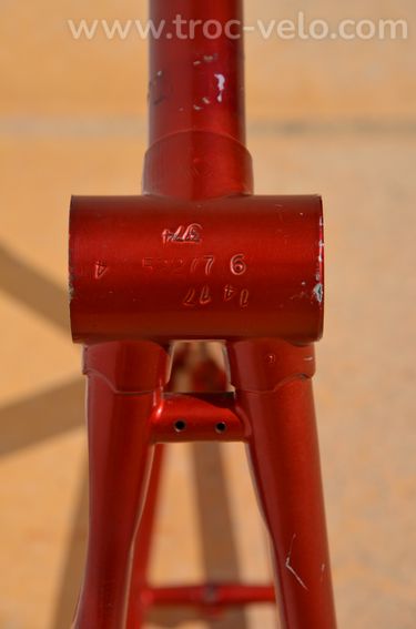 Cadre et fourche de vélo de course français Helyett Spéciale vintage en acier Reynolds 531 - 15