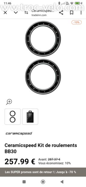 Paire de roulements CERAMICSPEED NEUFS - 1