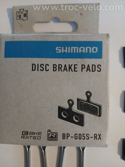 Lot 4 paires de plaquettes SHIMANO BP-G05S-RX résine - 3