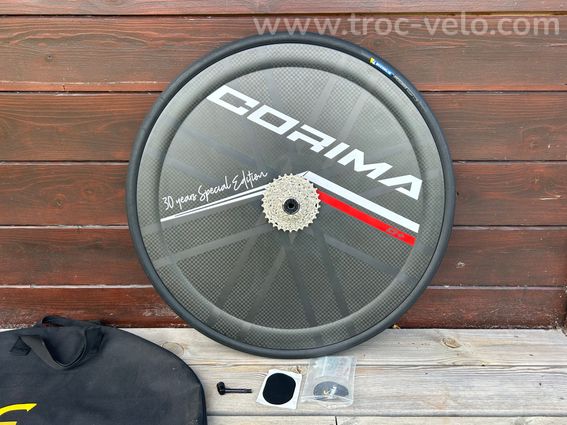 Roue CORIMA Paraculaire comme neuve WS TT DX_Roulements céramique_Pneu - 3