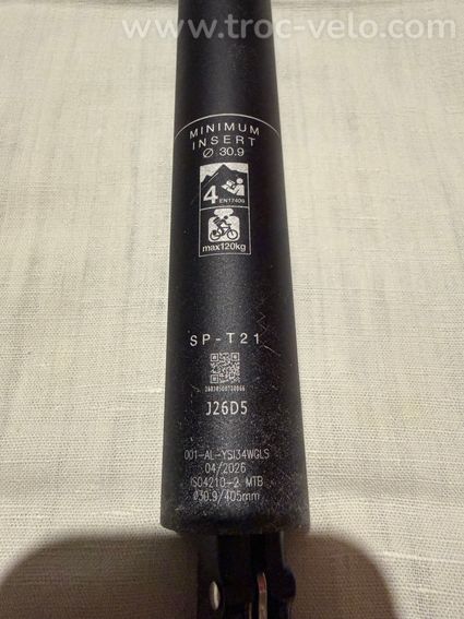 XLC SP-T21 - 30.9mm 125mm - Tige de selle télescopique - 9