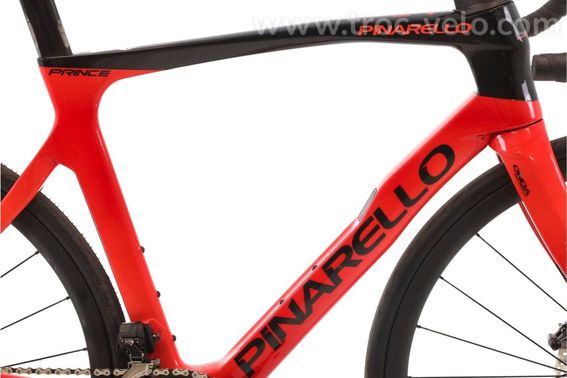 Produit Reconditionne    Pinarello Prince Disk Di2 12v    Rouge   Velo De Route   Tres Bon Etat - 2