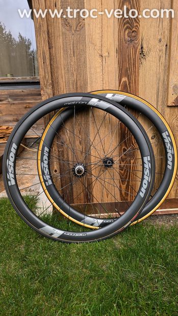 Roues Carbon Disc Vision Metron 40 SL Boyaux - 1