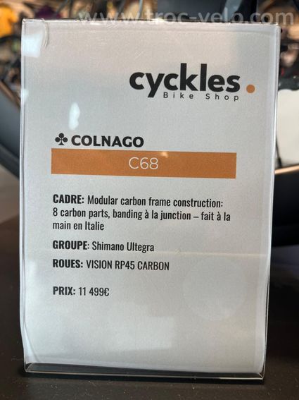 COLNAGO C68 Taille S (48,5) - 8