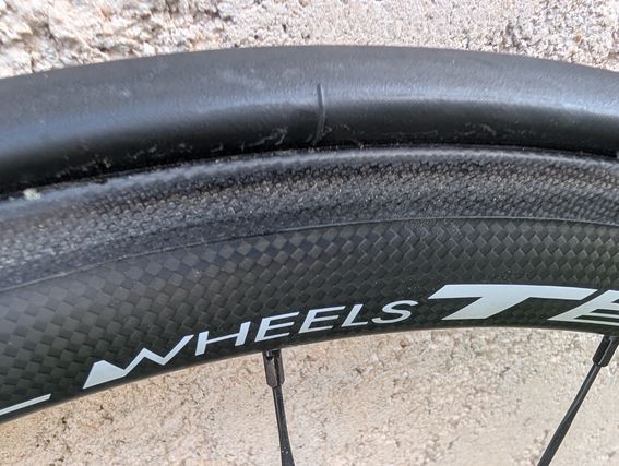 Paire de roues carbone artisanales FLASH WHEELS à boyaux – Patins / QR - 3