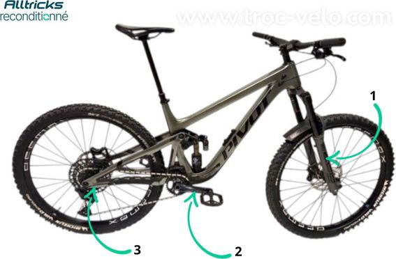Vtt Tout Suspendu Pivot Firebird Sram Gx 12v 29 T L 180 193cm Produit Reconditionne - 5