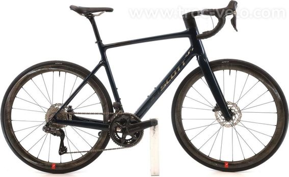 Produit Reconditionne Scott Addict 20 Di2 12v Bleu Velo De Route Tres Bon Etat
