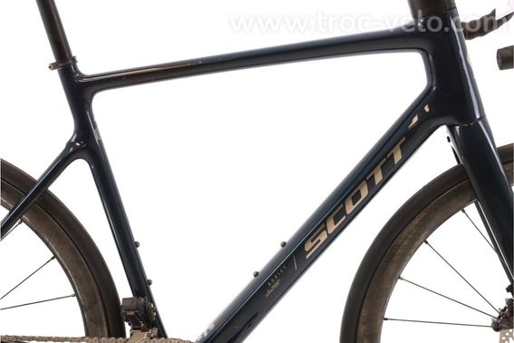Produit Reconditionne Scott Addict 20 Di2 12v Bleu Velo De Route Tres Bon Etat - 2