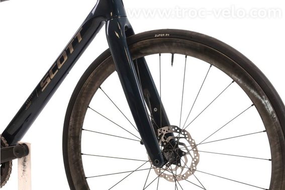 Produit Reconditionne Scott Addict 20 Di2 12v Bleu Velo De Route Tres Bon Etat - 5