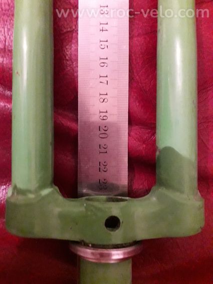 Fourche vélo 16" pouces verte avec son jeu de direction 1" pouce en Bé - 3