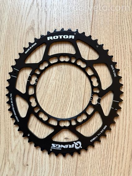 Plateau rotor Qrings 53 ou 50 ovales neuf entraxe 110