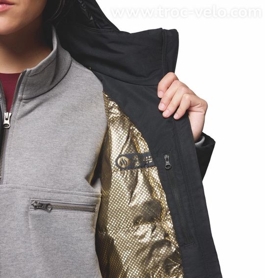 Parka Impermeable A Capuche Femme Columbia Pulaski Noir T L Produit Reconditionne - 6