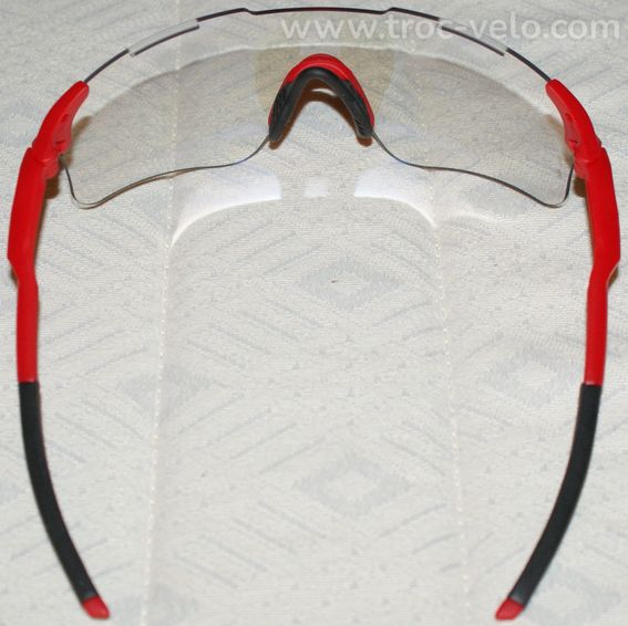 Lunettes de sport - verres transparents - monture rouge - 2